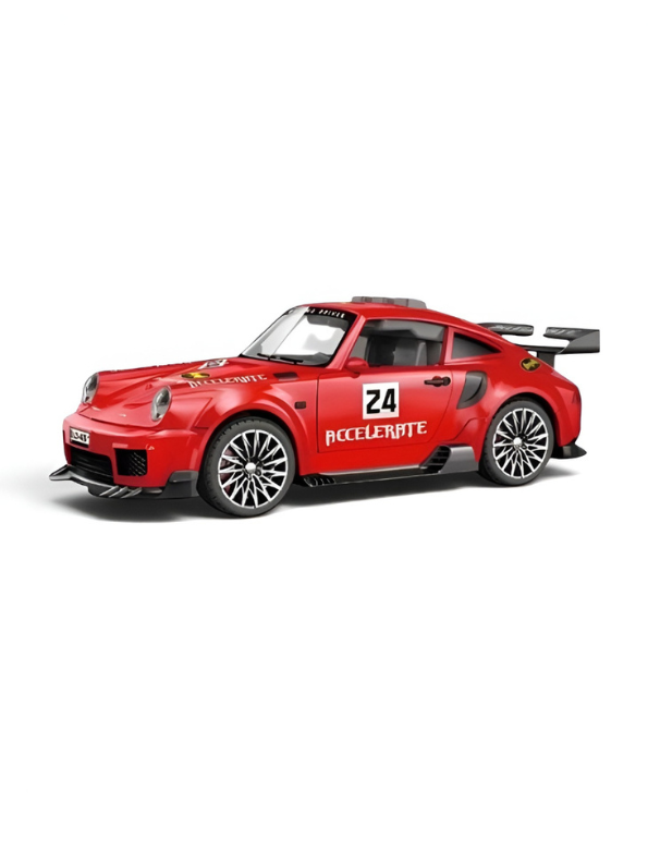 Porsche 911 Sports Model Car with Realistic Spray Smoke Red TV6654.