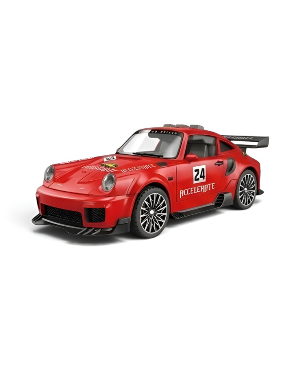 Porsche 911 Sports Model Car with Realistic Spray Smoke Red TV6654.