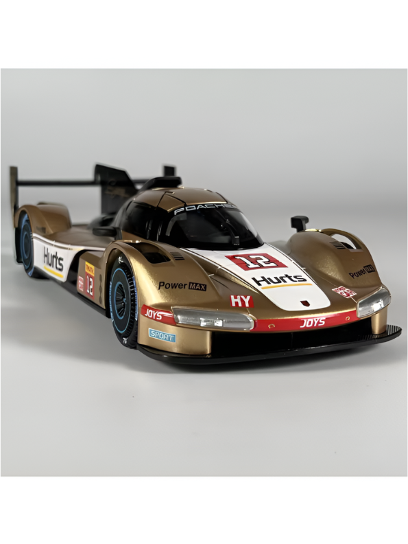 Porsche 963 LMDh Hypercar Diecast Model Car 1:22 Scale Gold MD609.