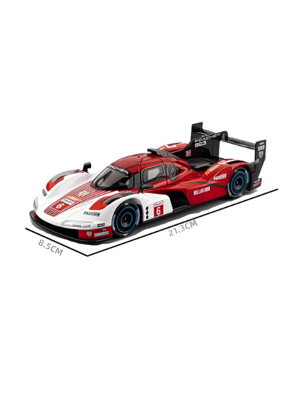 Porsche 963 LMDh Hypercar Diecast Model Car 1:22 Scale MD609.