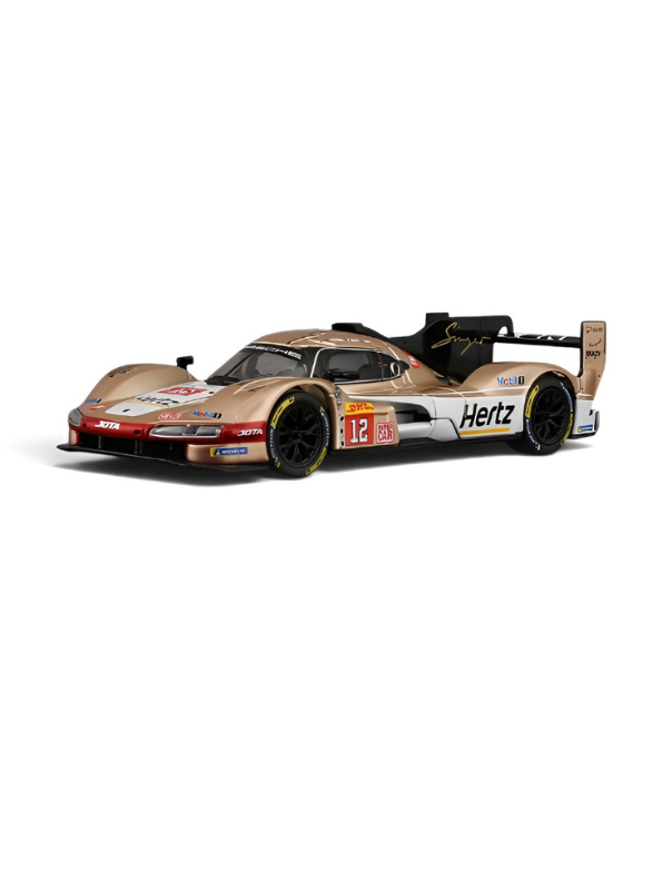 Porsche 963 LMDh Hypercar Diecast Model Car 1:22 Scale Gold MD609.