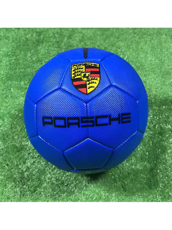 Porsche Blue Soccer Ball – Premium Football with Crest Logo | High-Quality Sports Gear LMI13146.
