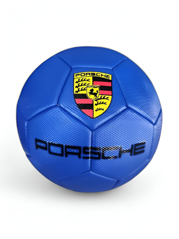 Porsche Blue Soccer Ball – Premium Football with Crest Logo | High-Quality Sports Gear LMI13146.