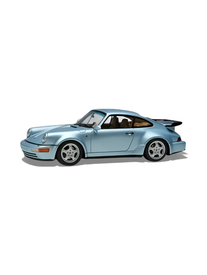 Porsche Corrira RS Diecast Car Toy – Turquoise Alloy Model, Collectible Sports Car Replica.