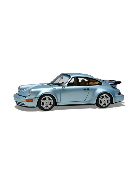 Porsche Corrira RS Diecast Car Toy – Turquoise Alloy Model, Collectible Sports Car Replica.