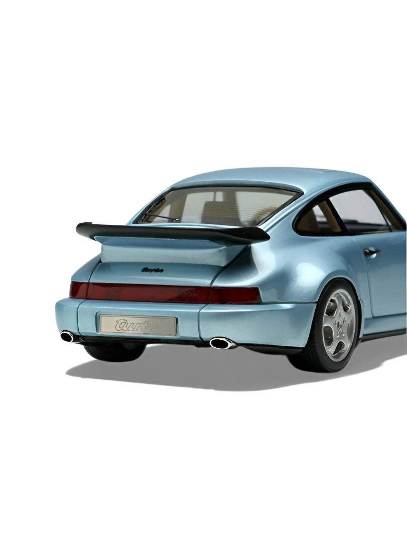 Porsche Corrira RS Diecast Car Toy – Turquoise Alloy Model, Collectible Sports Car Replica.