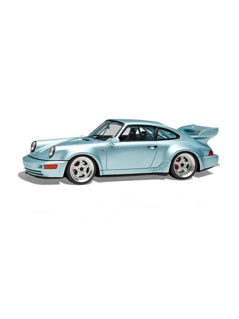 Porsche Corrira RS Diecast Car Toy – Turquoise Alloy Model, Collectible Sports Car Replica.