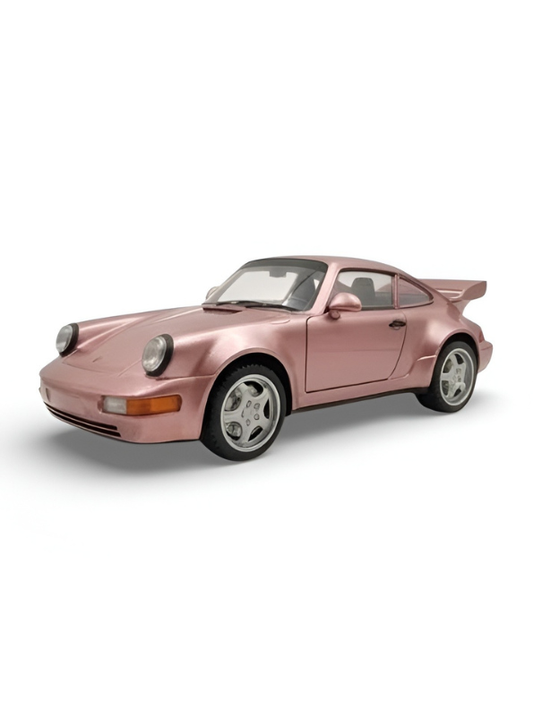 Porsche Corrira RS Diecast Car Toy – Collectible Sports Car Replica Metallic Pink.
