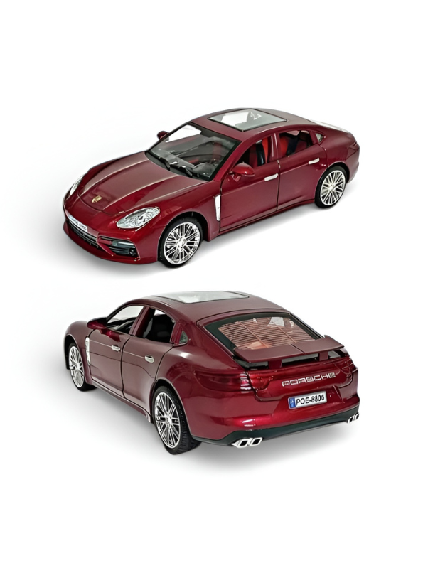 Porsche Panamera Diecast Model Car – 1:24 Scale | Luxury Collectible Toy Vehicle Maroon LMI16586.