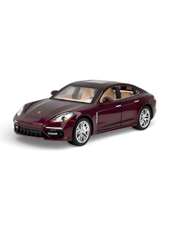 Porsche Panamera Diecast Model Car – 1:24 Scale | Luxury Collectible Toy Vehicle Maroon LMI16586.