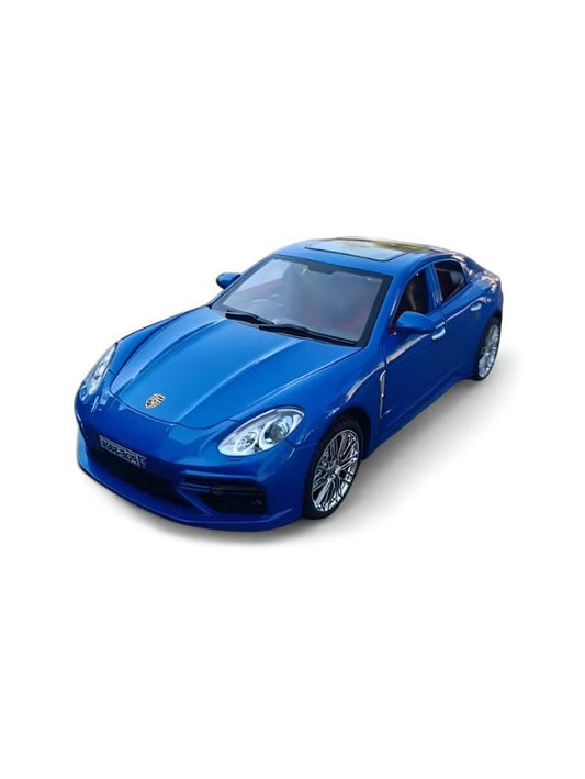 Blue - Porsche Panamera – Diecast Alloy Sports Car | Miniature Toy with Openable Doors for Kids & Collectors - Scale 1:18 - LMI15142
