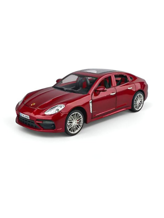 Red - Porsche Panamera – Diecast Alloy Sports Car | Miniature Toy with Openable Doors for Kids & Collectors Scale 1:18 LMI15142.