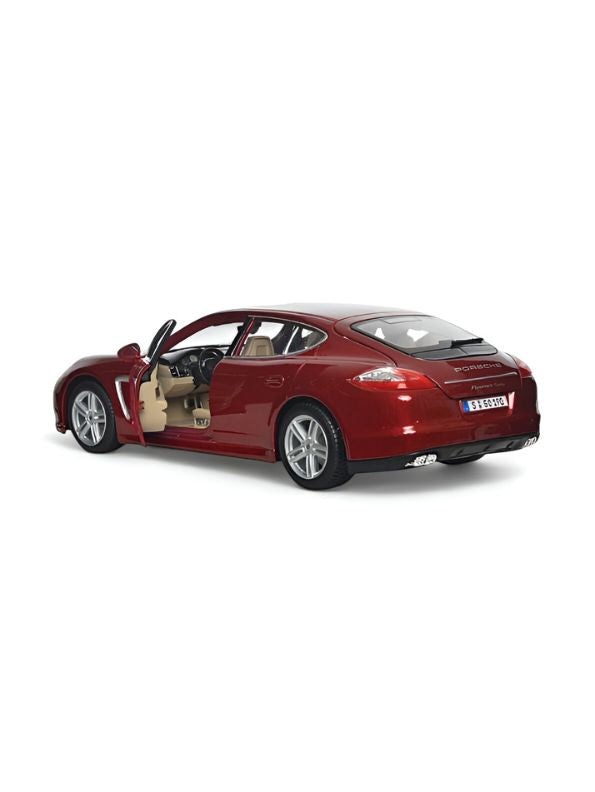 Red - Porsche Panamera – Diecast Alloy Sports Car | Miniature Toy with Openable Doors for Kids & Collectors Scale 1:18 LMI15142.