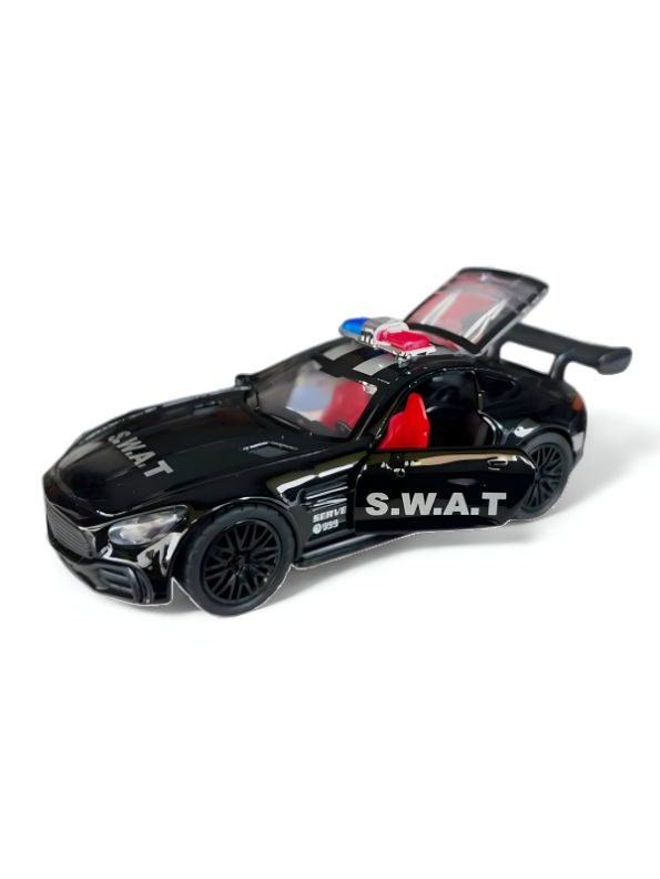 Porsche Police Diecast Car Toy – Opening Doors, Realistic Design, Durable Metal Model for Kids Scale 1:36 LMI15316.