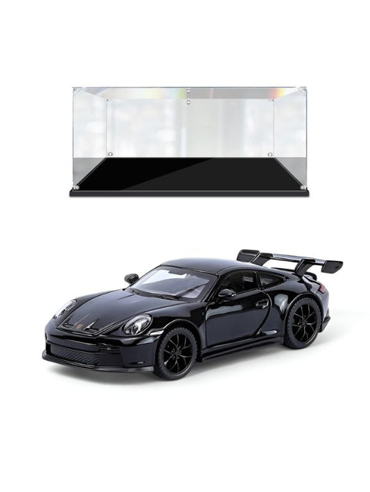 Black - Porsche 911 GT3 Alloy Car Model – Supercar Toy with Pull Back Action for Kids & Collectors Scale 1:32.