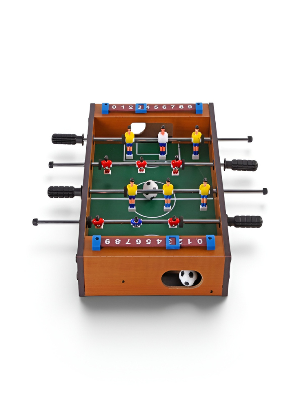 Portable Mini Foosball Table Football Game for Kids - 34.5cm Desktop Sports Toy TV6618
