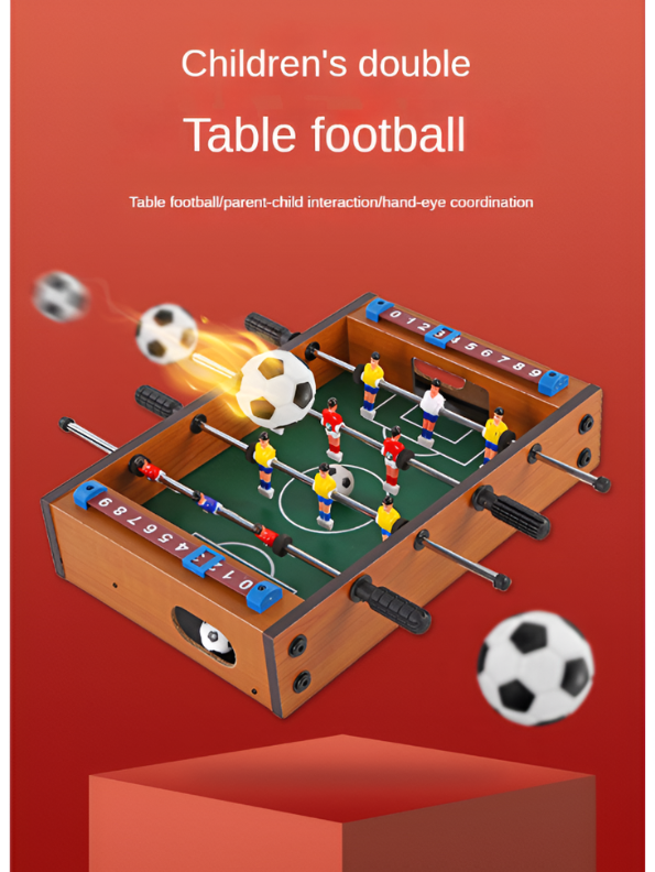 Portable Mini Foosball Table Football Game for Kids - 34.5cm Desktop Sports Toy TV6618