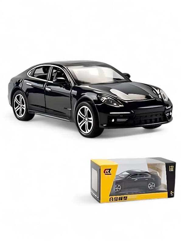 Porsche Panamera Metal Diecast Car - Scale 1:32 - Black (TV-AG-24) - Toyloft