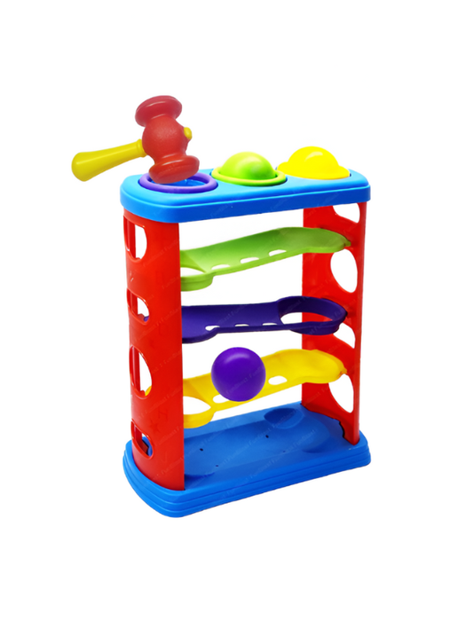 Pound-A-Ball Toy – Hammer & Ball Drop Montessori Toy, STEM Learning and Fine Motor Skills Development LMI12605.