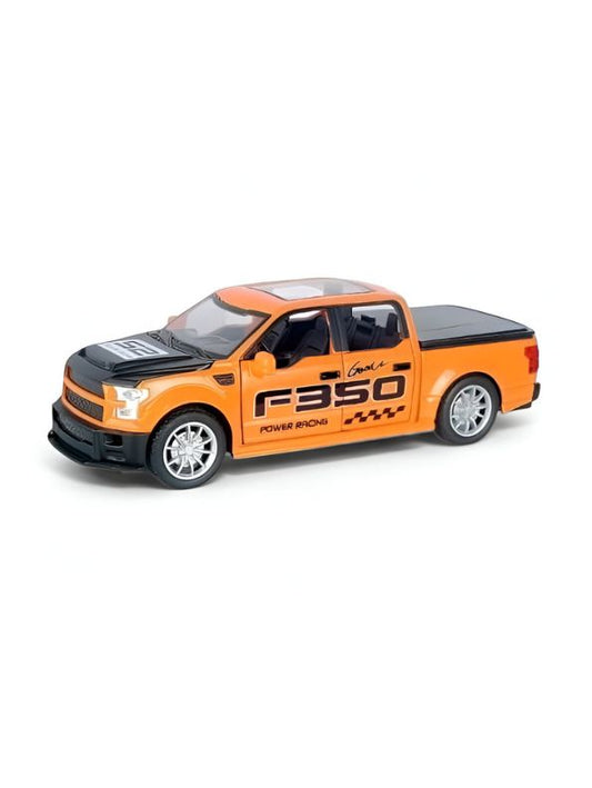 Orange - Power Racing Truck Toy – F350 Truck Model with Opening Doors | High-Detail Collectible Toy for Kids & Enthusiasts Scale 1:22 TZ-OS1412.