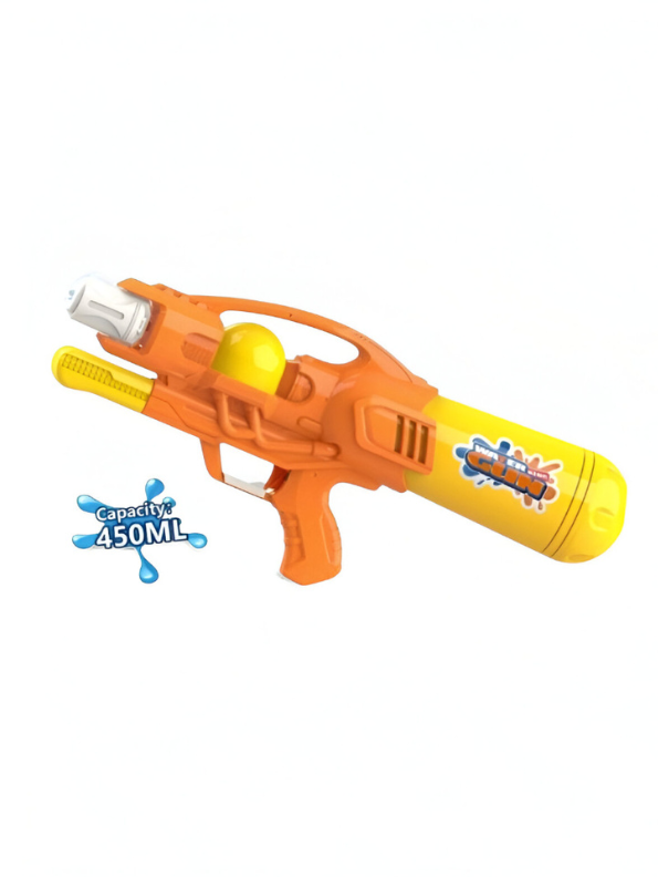 PowerShot – 450ml Super Power Water Blaster Pichkari | Ergonomic Grip High-Capacity Holi Water Gun Orange LMI14296.