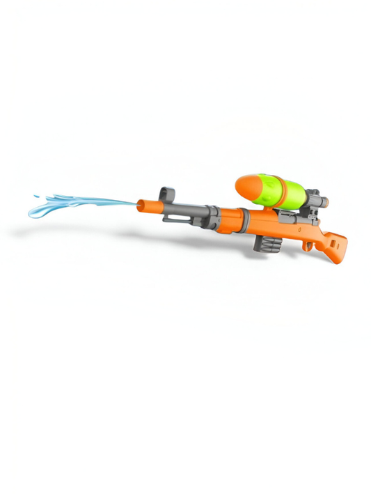 PowerSniper – 600ml Water Gun | Sniper Style High-Capacity Holi Blaster Orange LMI12054.
