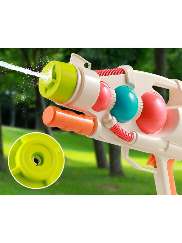 Powerful Stream Water Gun | High-Capacity Pichkari Blaster for Kids – Modern Design Outdoor Summer Fun Toy Green LMI14385.
