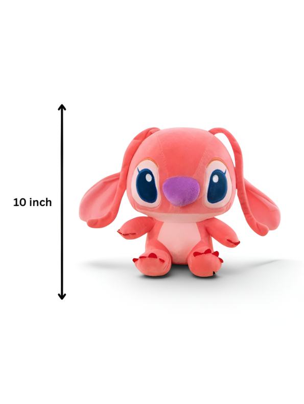 Premium 10-Inch Angel Plush Toy – Soft Pink Alien Stuffed Animal, Collectible Gift for Lilo & Stitch Fans ST15443