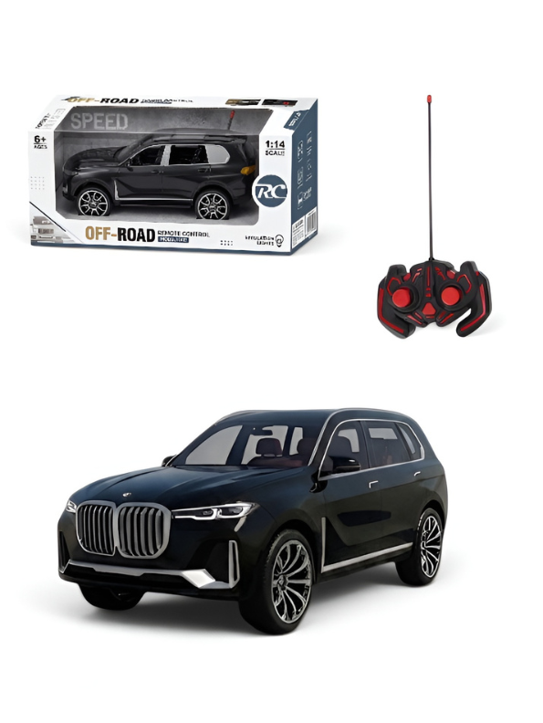 Premium 1:14 Scale Remote Control  SUV Black Toy Car – RC Off-Road Vehicle with Rechargeable Battery & Lights TV5128