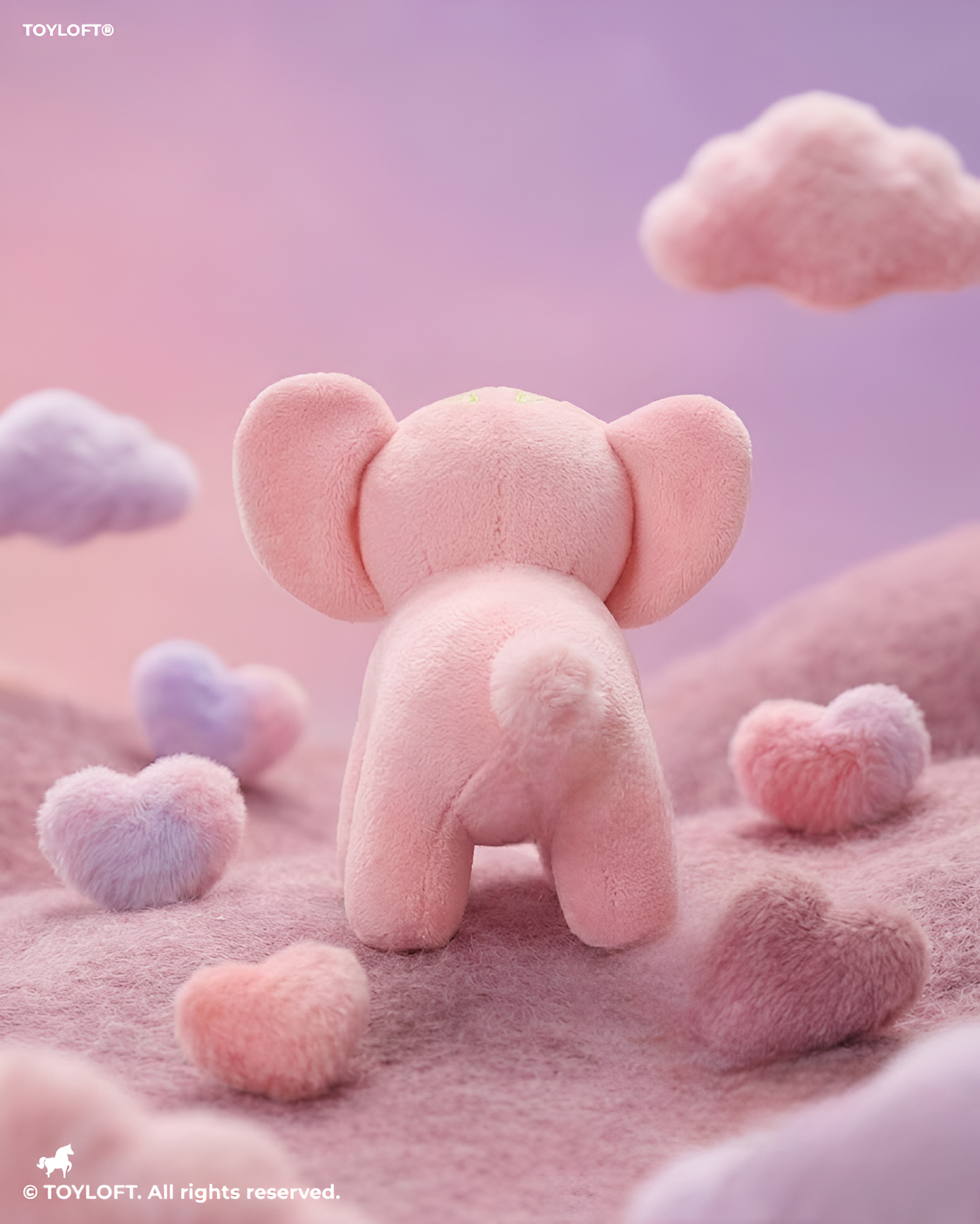 Premium 7 -inch  Soft Plush Pink Elephant Toy with Embroidered Details – Baby & Toddler Cuddle Stuffed Animal ST14542