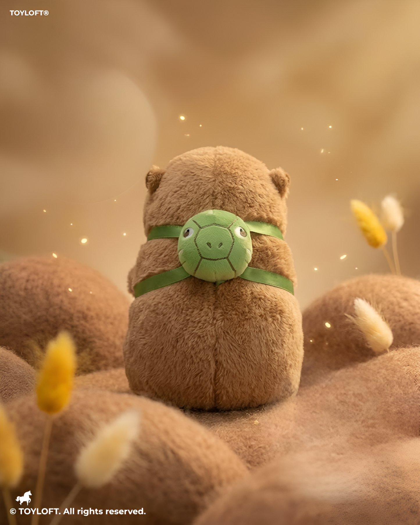 Premium 8-Inch Capybara Plush Toy with Turtle Backpack – Soft & Huggable Stuffed Animal ST16785.