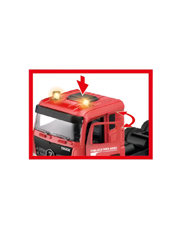 Premium Diecast Fire Rescue Truck Model – Interactive Kids Toy with Real SmokeMist Effect, Siren Lights & Sounds TV7176
