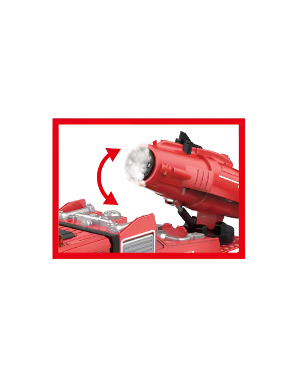Premium Diecast Fire Rescue Truck Model – Interactive Kids Toy with Real SmokeMist Effect, Siren Lights & Sounds TV7176