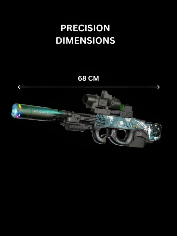 P90 Edition Toy Gun Blaster with Scope & Custom Graphics LMI16903