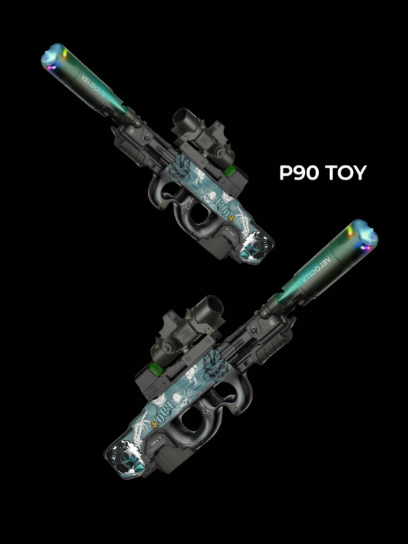 P90 Edition Toy Gun Blaster with Scope & Custom Graphics LMI16903
