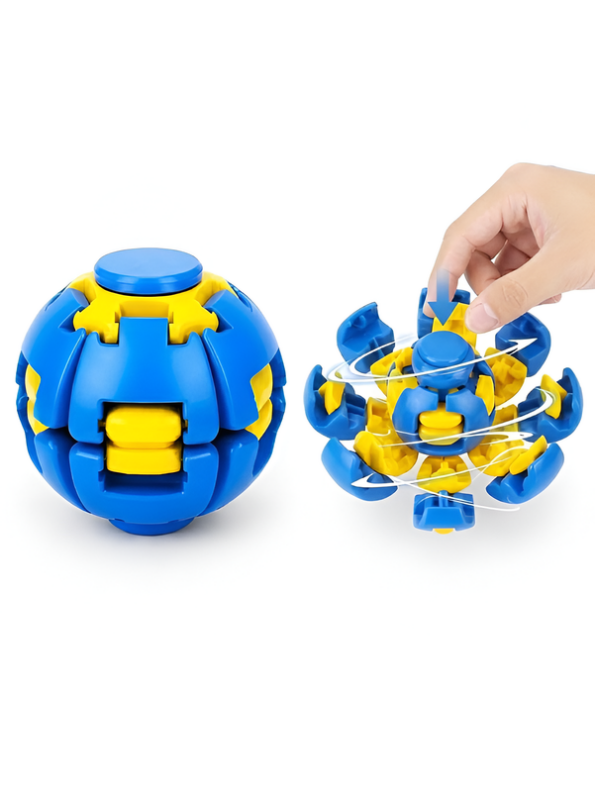 Premium Transforming UFO Fidget Spinner Ball – Smooth Spin Gyro Toy for Focus (Multi-Color)