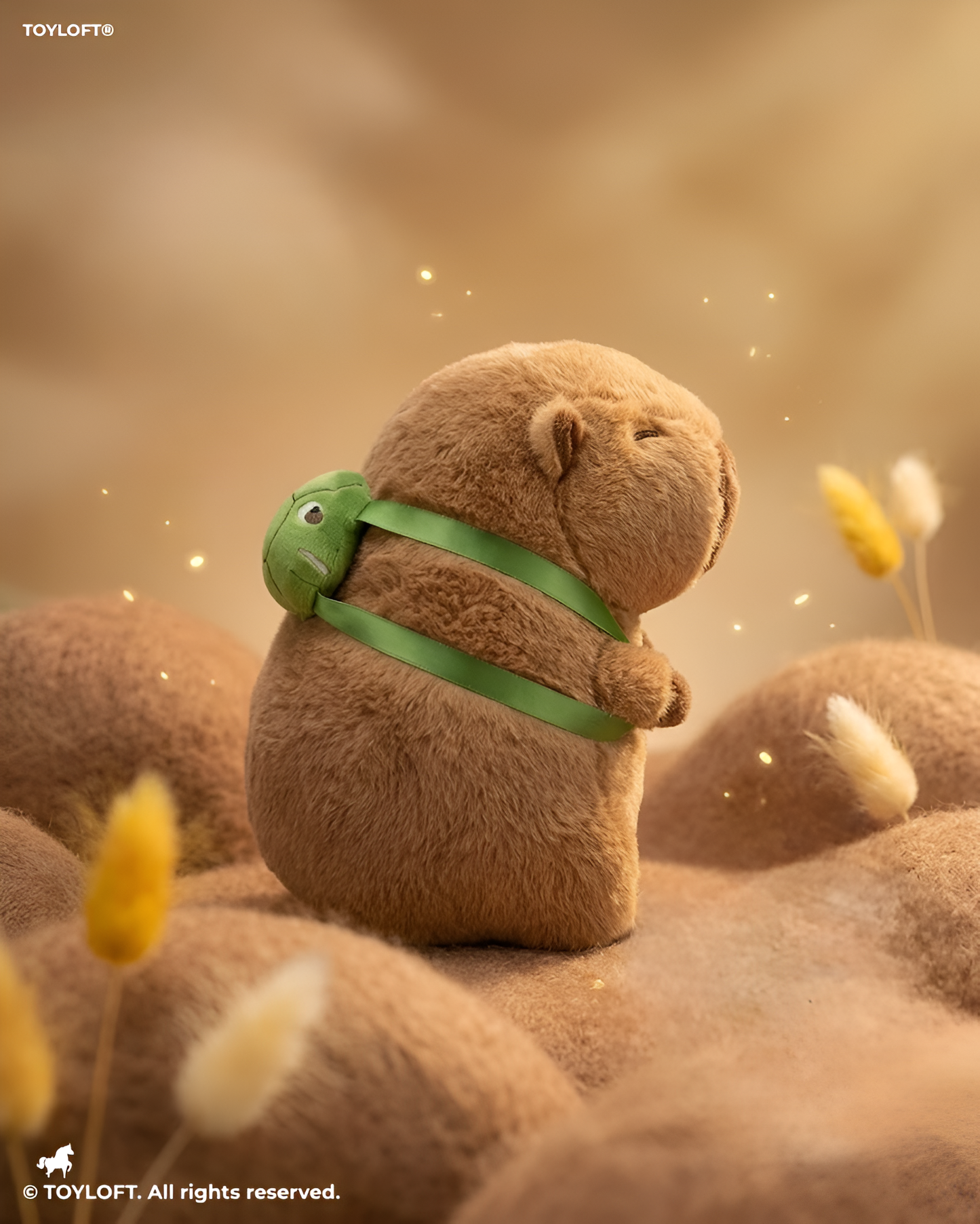 Premium 8-Inch Capybara Plush Toy with Turtle Backpack – Soft & Huggable Stuffed Animal ST16785.