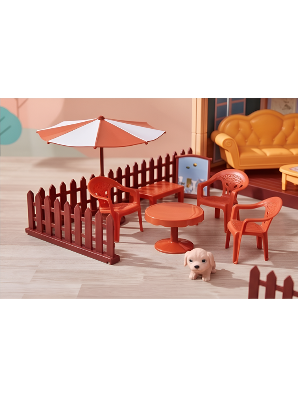 Princess House Dollhouse Playset with Doll and Miniature Furniture Accessories – Luxury Toy Dream Castle for Girls TV7171