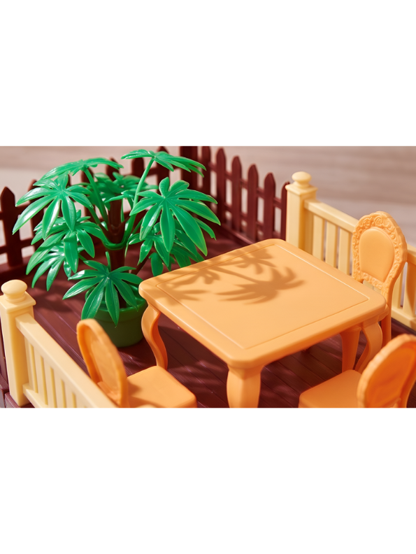 Princess House Dollhouse Playset with Doll and Miniature Furniture Accessories – Luxury Toy Dream Castle for Girls TV7171