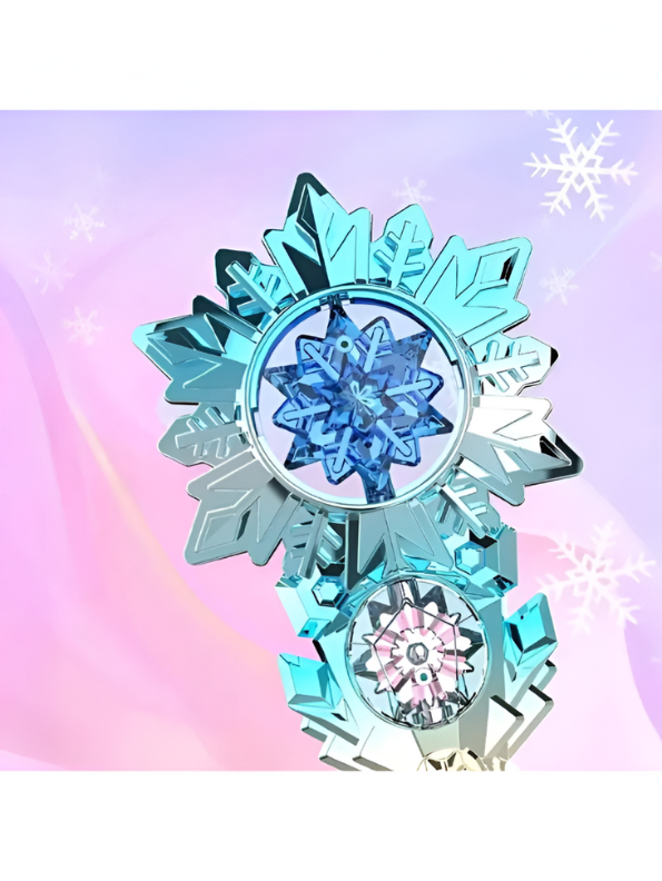 Magical Blue & Crystal Flower Wand - Fantasy Cosplay Prop NX15691