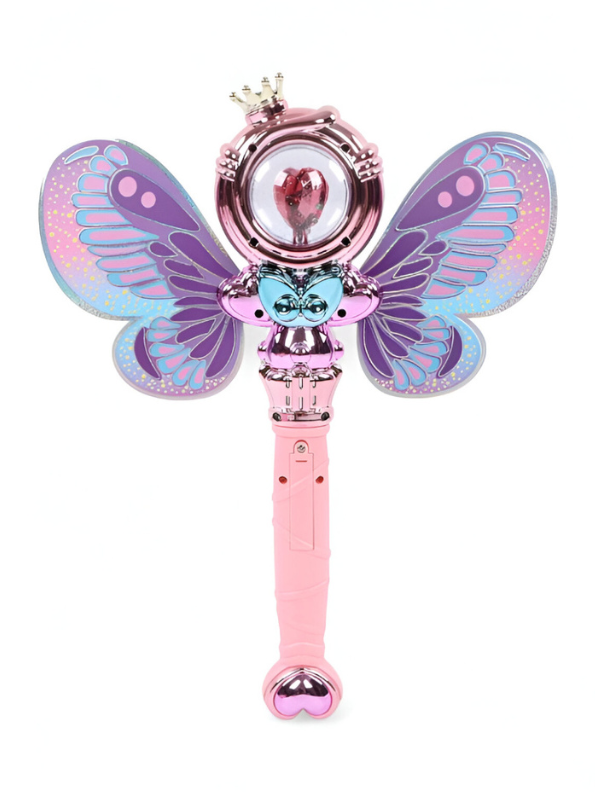 Purple - Magical Fairy Wand Toy for Girls with Light and Sound - Princess Dress Up Accessory NX12392