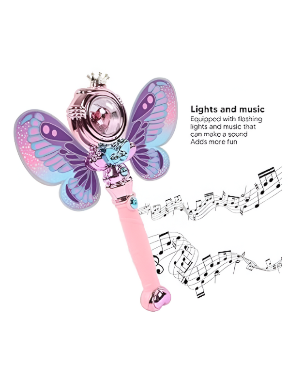 Purple - Magical Fairy Wand Toy for Girls with Light and Sound - Princess Dress Up Accessory NX12392