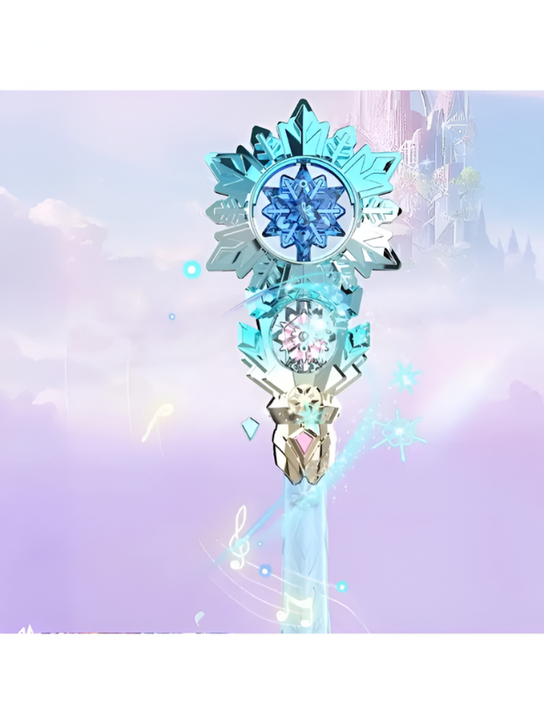 Magical Blue & Crystal Flower Wand - Fantasy Cosplay Prop NX15691