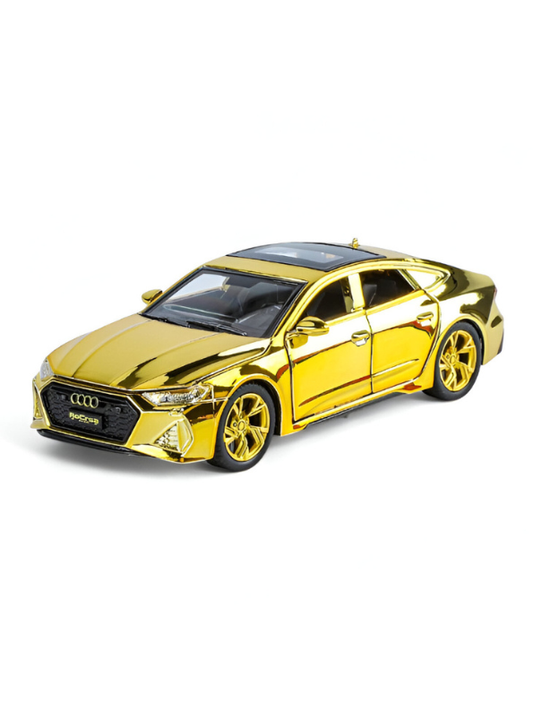 AUDI RS7 Alloy Model Car 1:32 Scale - Diecast Collectible with Luxury Gold Chrome Finish TV5430