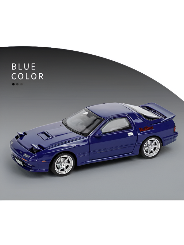 Blue - Mazda RX-7 Elite Metal Diecast Car - Scale 1:32 - TV5395