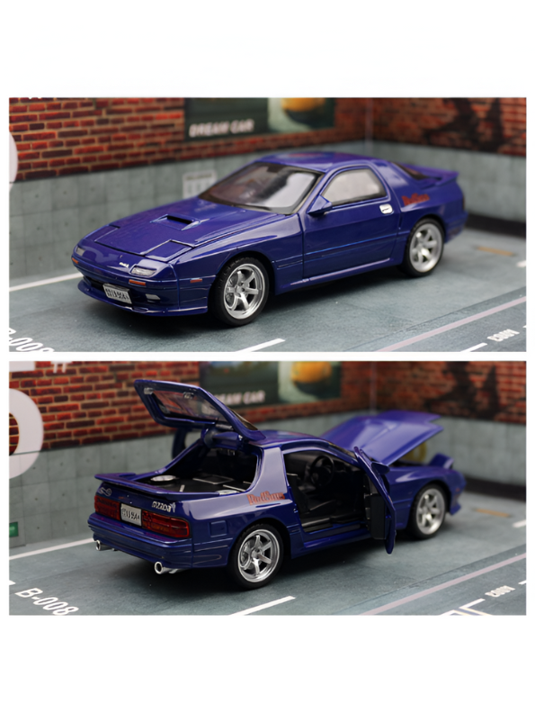 Blue - Mazda RX-7 Elite Metal Diecast Car - Scale 1:32 - TV5395