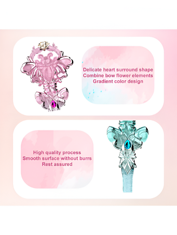 Pink - Enchanted Crystal Wand Prop Replica - Magical Fantasy Staff/Scepter Collectible NX15648