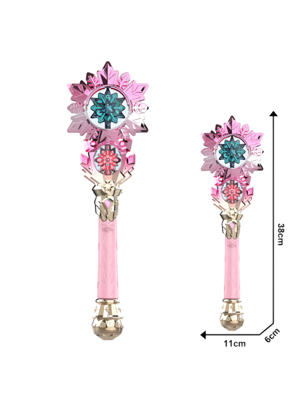 Magical Pink & Crystal Flower Wand - Fantasy Cosplay Prop NX15691