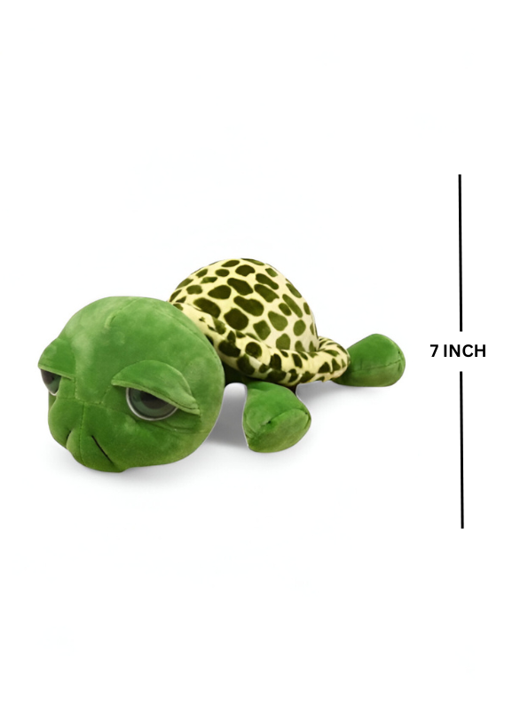 Green Tortoise Soft Toy | Stuffed Animal for Kids | 7-Inch Plush LMI12230
