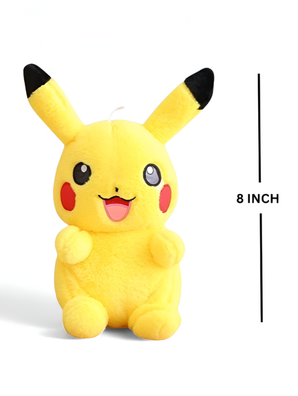 Pikachu Plush Toy | Soft & Cuddly | Official Pokémon Merchandise | 8 Inch LMI11548